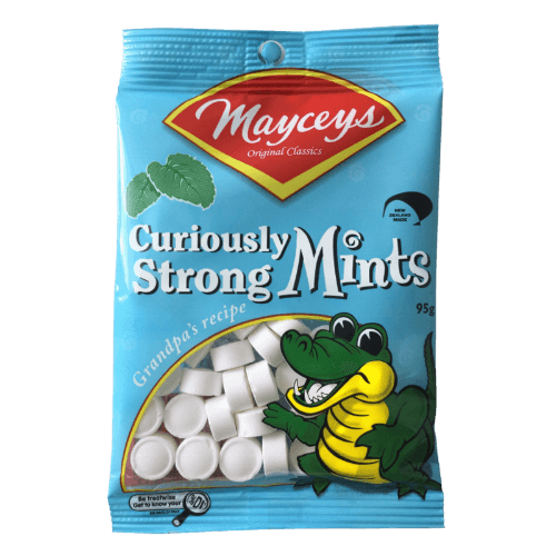 Mayceys Curiously Strong Mints Confectionery