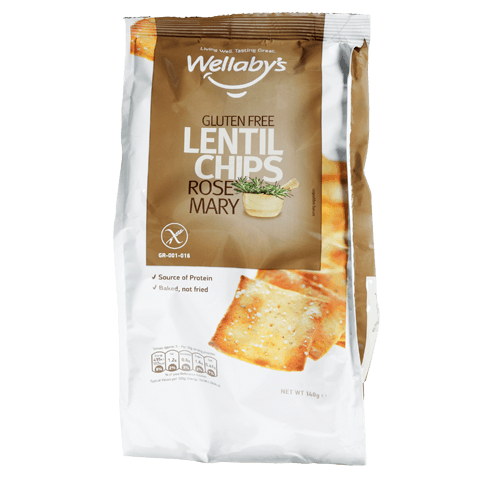 Wellabys Gluten Free Rosemary Lentil Chips