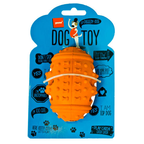 Pams Rubber Treat Ball Dog Toy