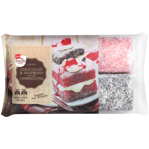 Pams Fresh Mixed Lamingtons 6 pack
