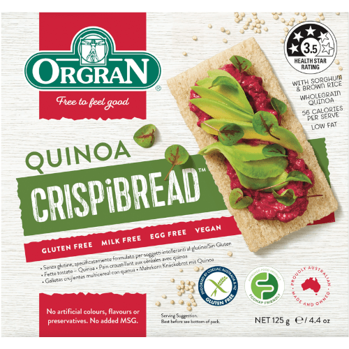 Orgran Gluten Free Quinoa Crispbread