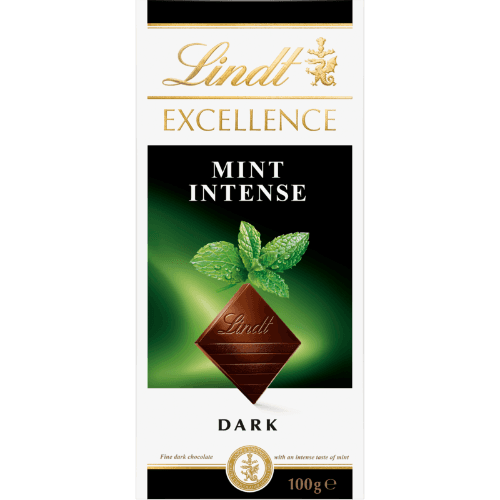 Lindt Excellence Mint Intense Dark Chocolate Block