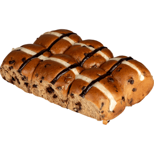 Moccachino Hot Cross Buns 6 pack