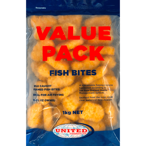 United Fisheries Ltd Crumbed New Zealand Fish Bites Value Pack