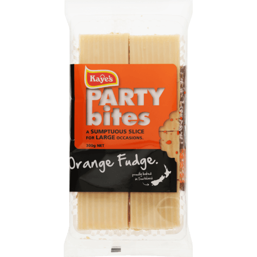 Kaye's Party Bites Orange Fudge Slice 300 g
