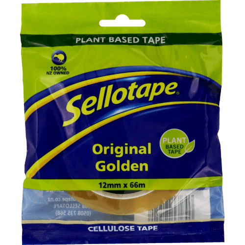 Sellotape Original Golden Cellulose Tape 12mm x 66m