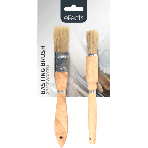 Effects Kitchen Wooden Basting Brushes 2 pack