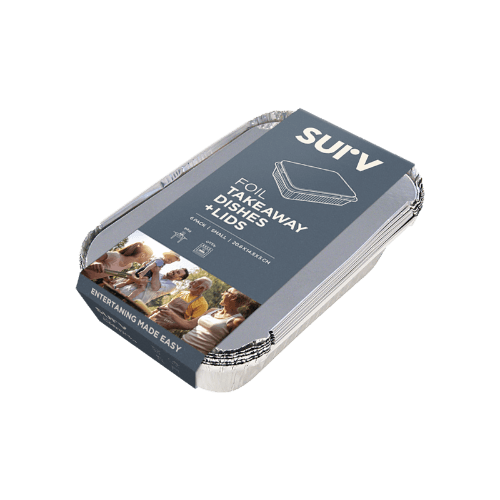 Surv Foil Takeaway Dishes & Lids Small