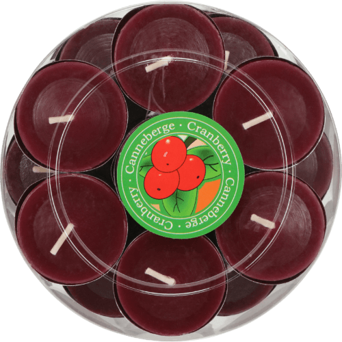 Golden Glow Candles Cranberry Tealights 28 pack
