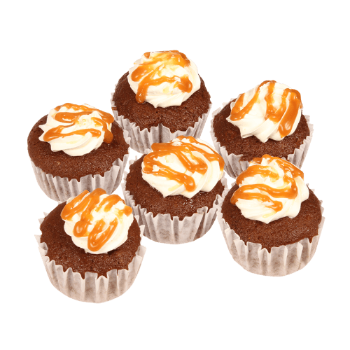 Choc Caramel Cupcakes 6 pack