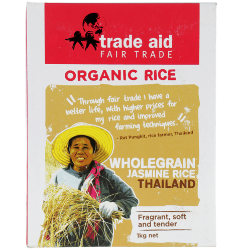Trade Aid Organic Brown Jasmine Rice