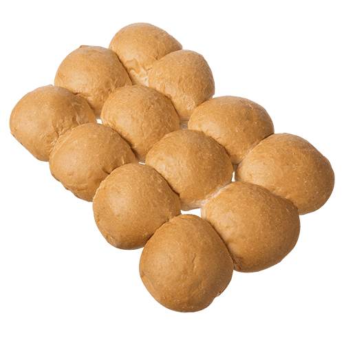 Plain Round Rolls 12 pack