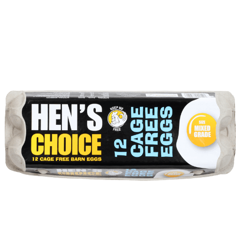 Hen's Choice Cage Free Barn Eggs Mixed Grade