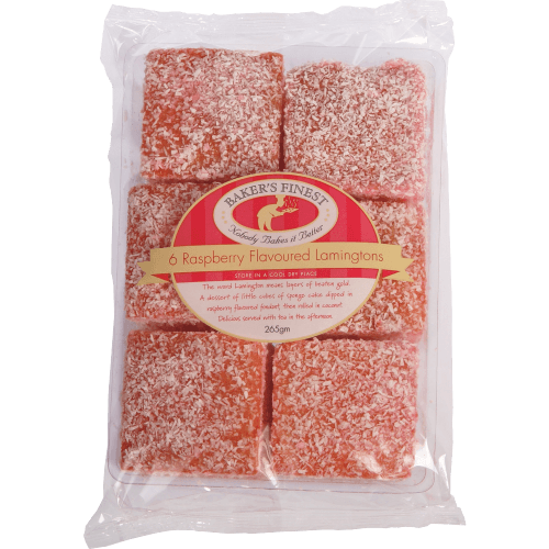 Baker's Finest Raspberry Lamingtons