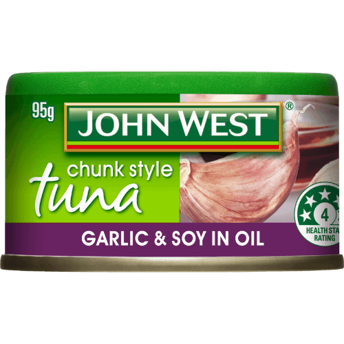 John West Garlic & Soy In Oil Chunk Style Tuna 95 g