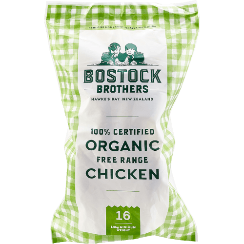 Bostock Brothers 100% Certified Organic Free Range Whole Chicken