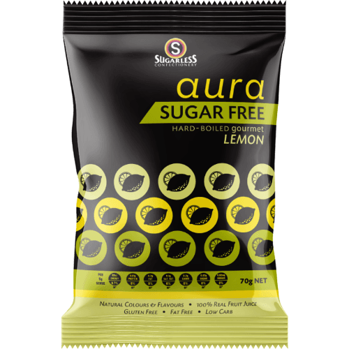 Sugarless Confectionery Lemon Aura 99.5% Sugar Free Confectionery