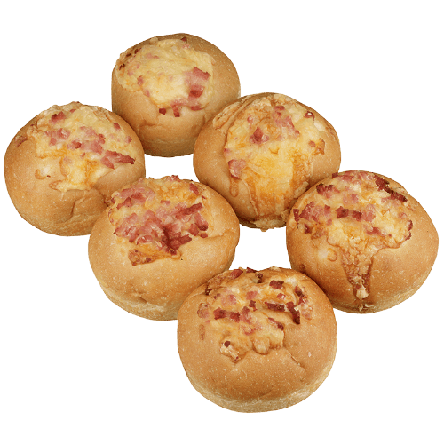 Cheese & Bacon Hamburger Buns 6 pack