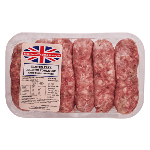 French Toulouse English Sausages