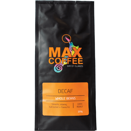 Max Coffee Decaf Whole Beans Coffee 200 g