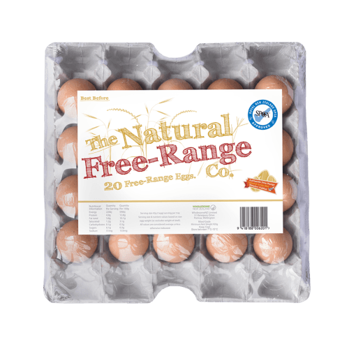 Natural Free-Range Co Mixed Grade Tray Eggs