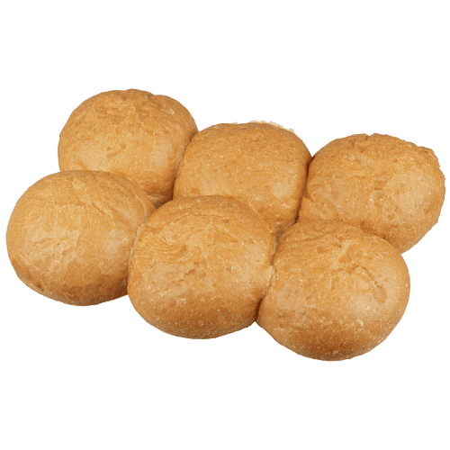 Plain Round Rolls 6 pack