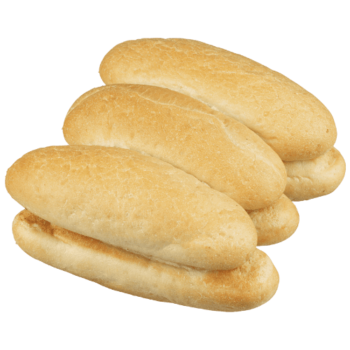Long Plain White Rolls 6 pack