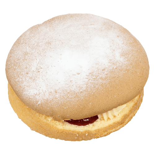 Fresh Cream Round Plain Sponge