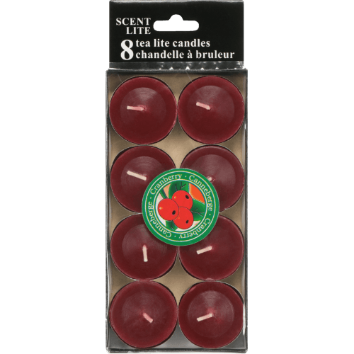 Golden Glow Candles Cranberry Scented Tealights