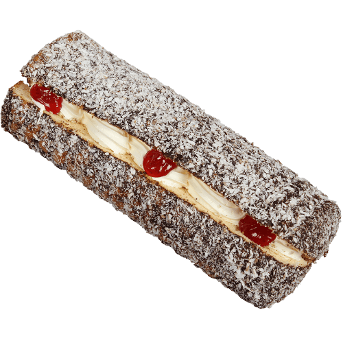 Chocolate Mock Cream Lamington