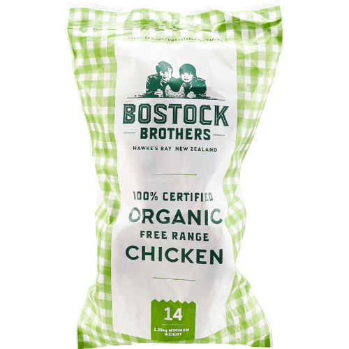 Bostock Brothers 100% Certified Organic Free Range Chicken 1.35 kg