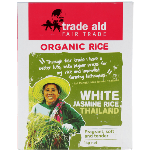 Trade Aid Organic White Jasmine Rice