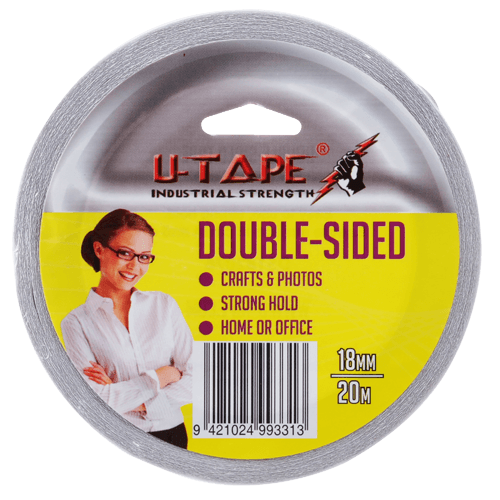 U-Tape Double Sided Tape 18mm Wide