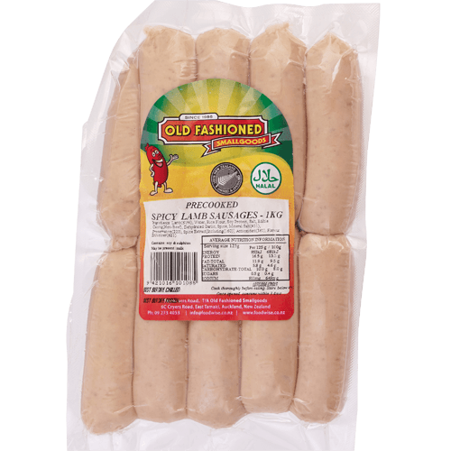 OFSG Spicy Lamb Precooked Sausages