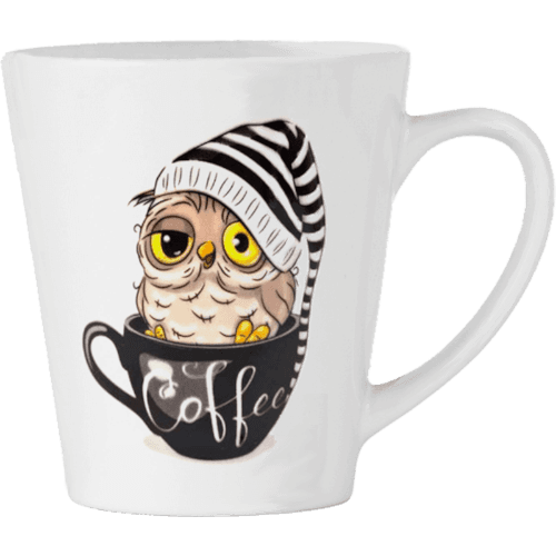 Effects Cartoon Owl Porcelain Mug