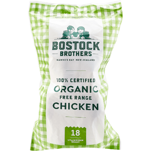 Bostock Brothers 100% Certified Organic Free Range Chicken