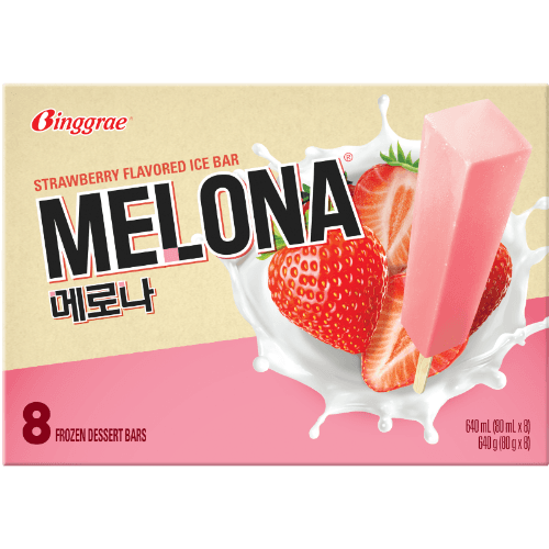 Binggrae Melona Strawberry Ice Bar