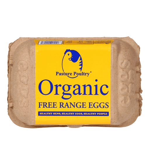 Pasture Poultry Organic Free Range Eggs 6 pack