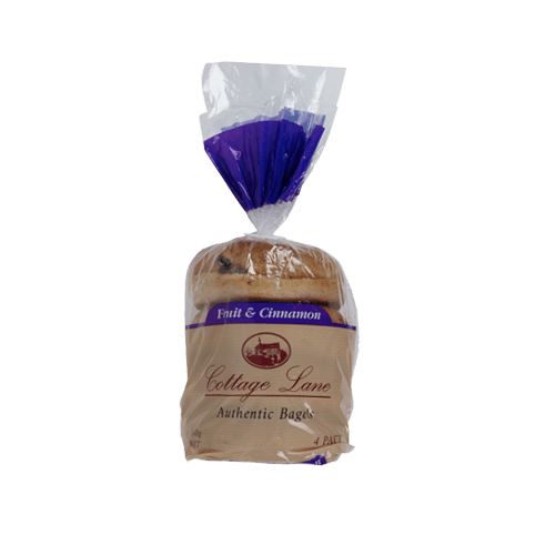 Cottage Lane Fruit Bagels 4 pack