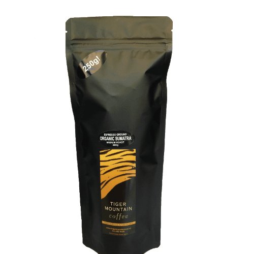 Tiger Mountain Organic Sumatra Espresso Coffee 250 g