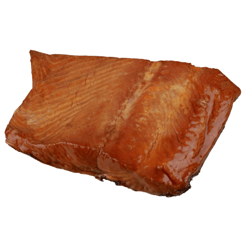 Aoraki Hot Smoked Salmon Skin On Bone In (Frozen) per kg