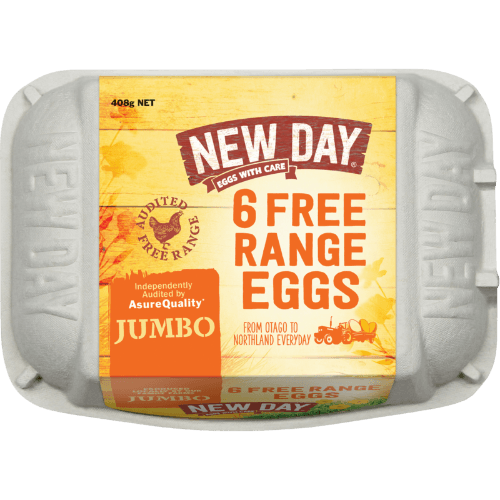 New Day Free Range Size 8 Eggs 6 pack