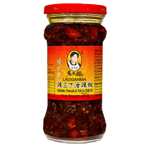 LGM (Lao Gan Ma) Kohlrabi Peanuts & Tofu In Chilli Oil