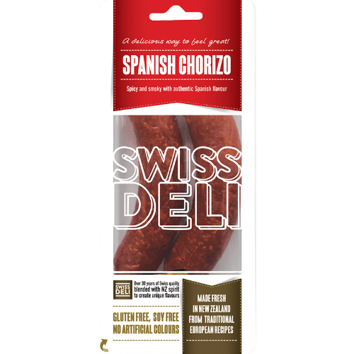 Swiss Deli Spanish Chorizo Pork & Beef 2 pack
