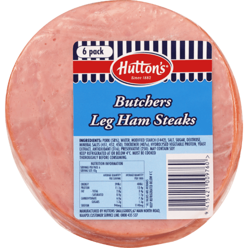 Hutton's 6 Pack Ham Steaks
