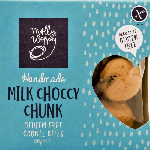 Molly Woppy Handmade Gluten Free Milk Choccy Chunk Cookie Bites