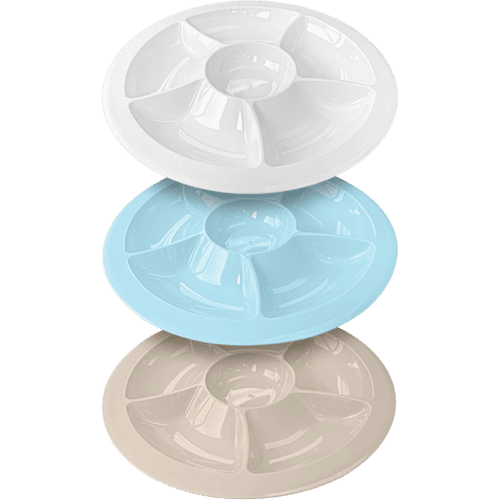 Durno Assorted Plastic Sectional Platter