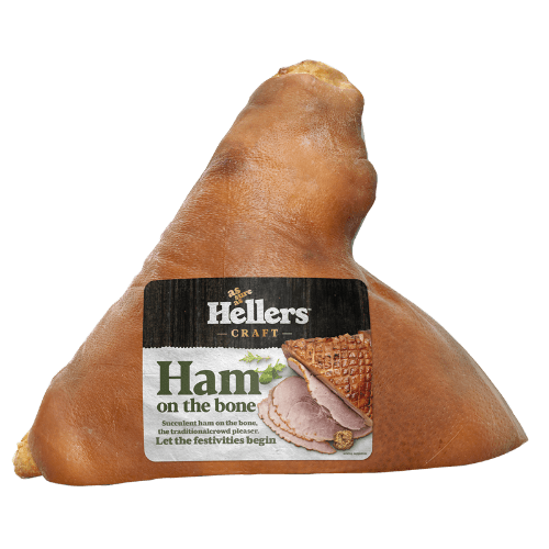 Hellers Ham On The Bone per kg