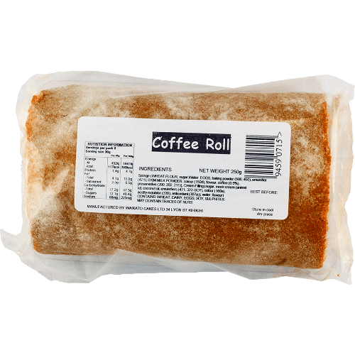 Waikato Cakes Coffee Roll Cakes