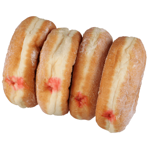 Raspberry Filled Donuts